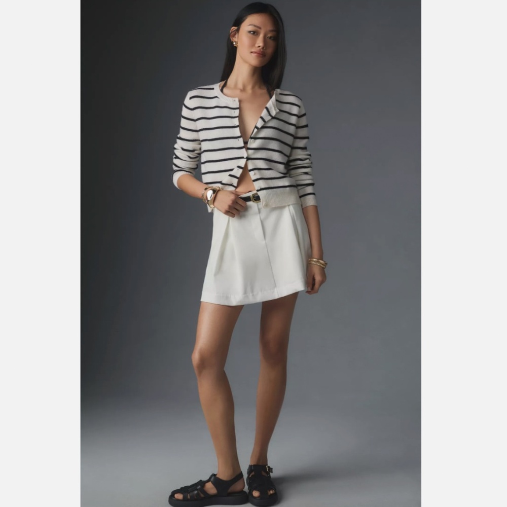 NWT ANTHROPOLOGIE BISHOP + YOUNG TROUSER MINI SKIRT
